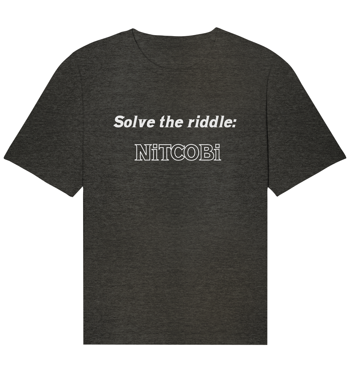 SOLVE THE RIDDLE - NiTCOBi - Organic Relaxed Shirt