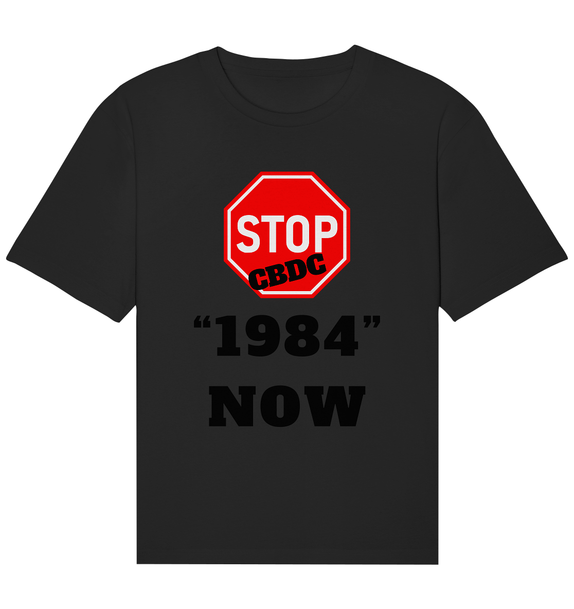 STOP CBDC "1984" NOW - Organic Relaxed Shirt