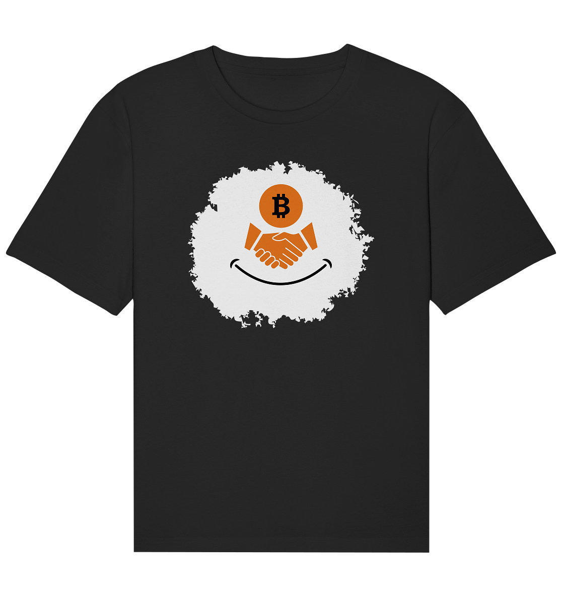 Bitcoin handshake Smiley - Organic Relaxed Shirt