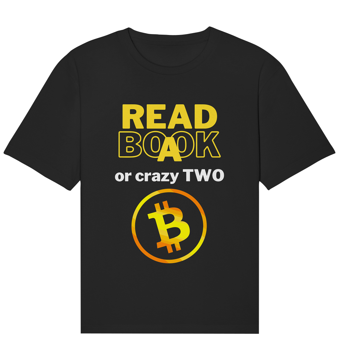 READ A BOOK or CRAZY TWO - Variante "Book" im Hintergrund - Organic Relaxed Shirt