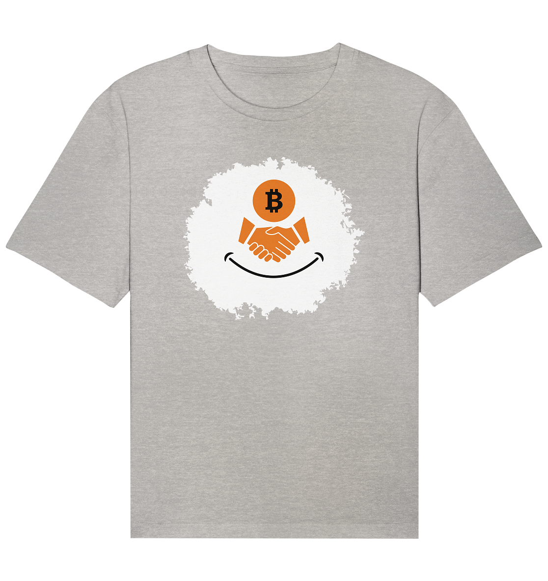 Bitcoin handshake Smiley - Organic Relaxed Shirt