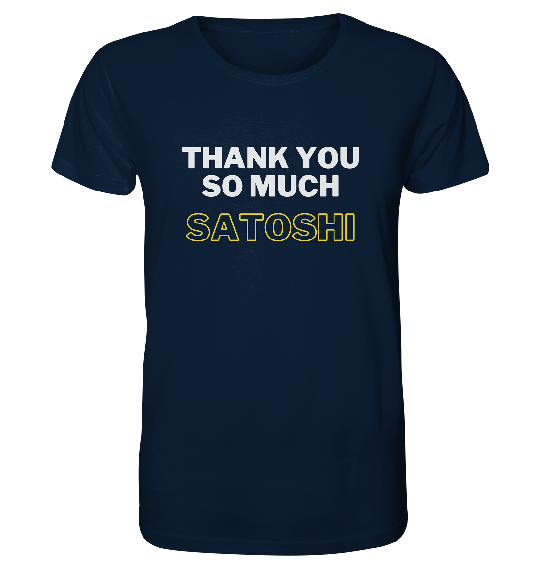 THANK YOU SO MUCH SATOSHI (weiss / gelb)  - Organic Shirt