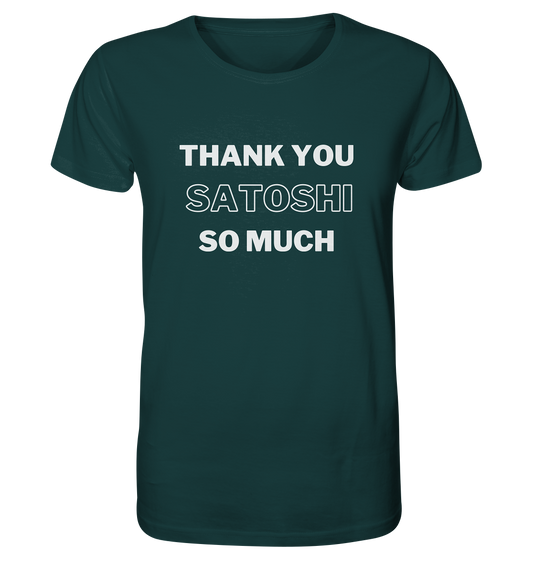 THANK YOU SO MUCH SATOSHI (Version pure white) - Organic Shirt