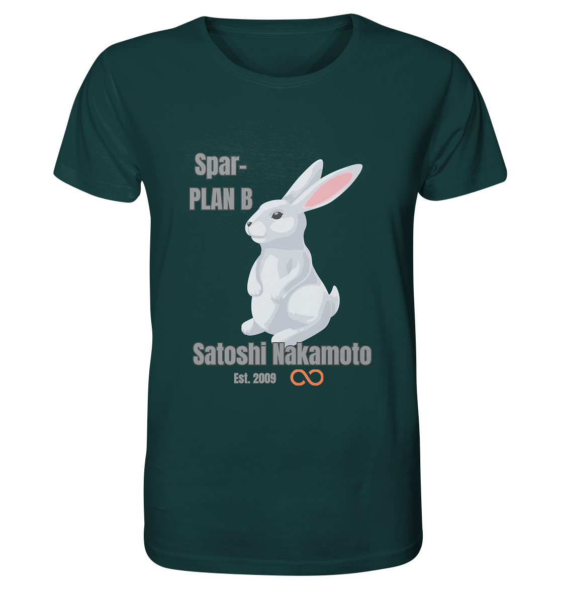 Spar-PLAN B SATOSHI NAKAMOTO Est. 2009 (unendlich) - Organic Shirt