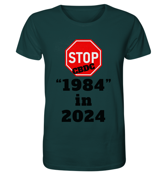 STOP CBDC "1984" in 2024 - Organic Shirt