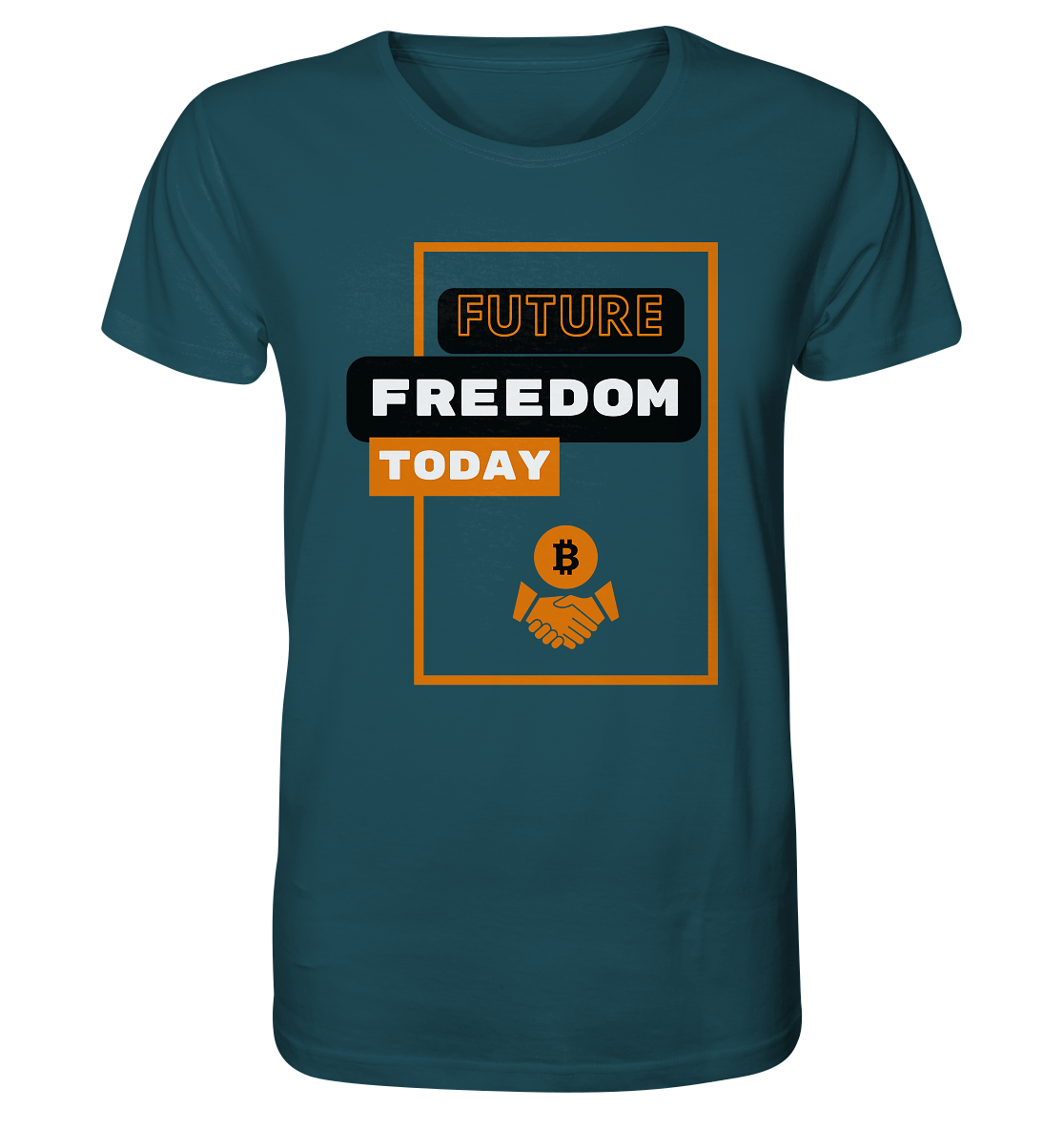 FUTURE FREEDOM TODAY (BTC handshake) - Organic Shirt