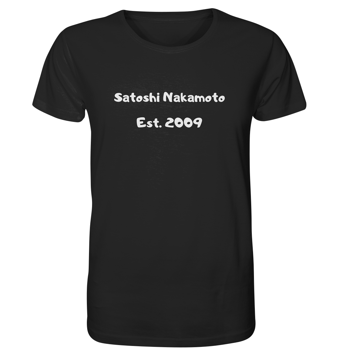 Satoshi Nakamoto Est. 2009 (Signatur pur) - Organic Shirt