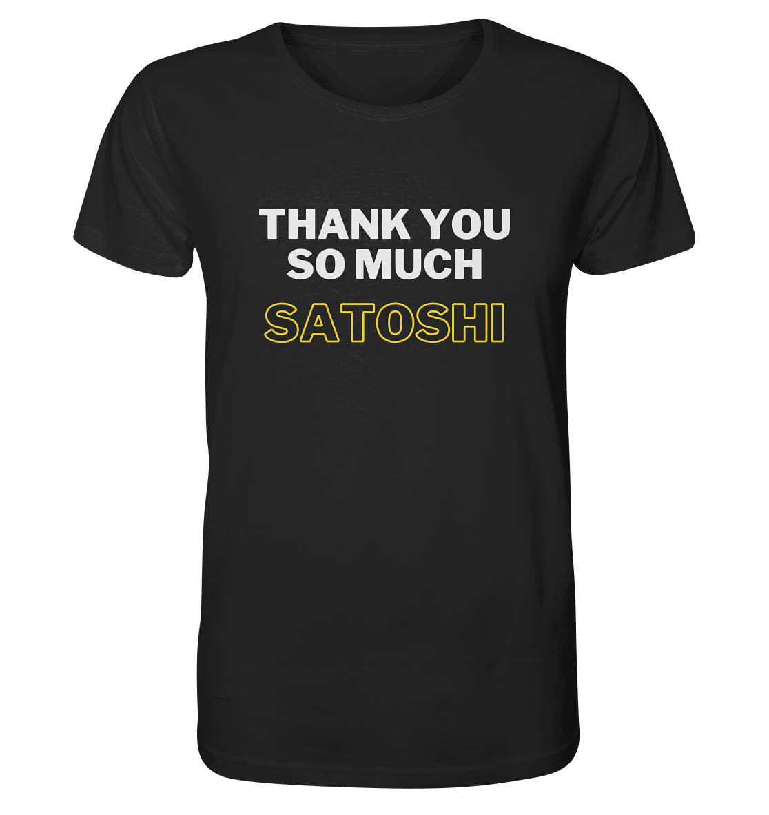 THANK YOU SO MUCH SATOSHI (weiss / gelb)  - Organic Shirt