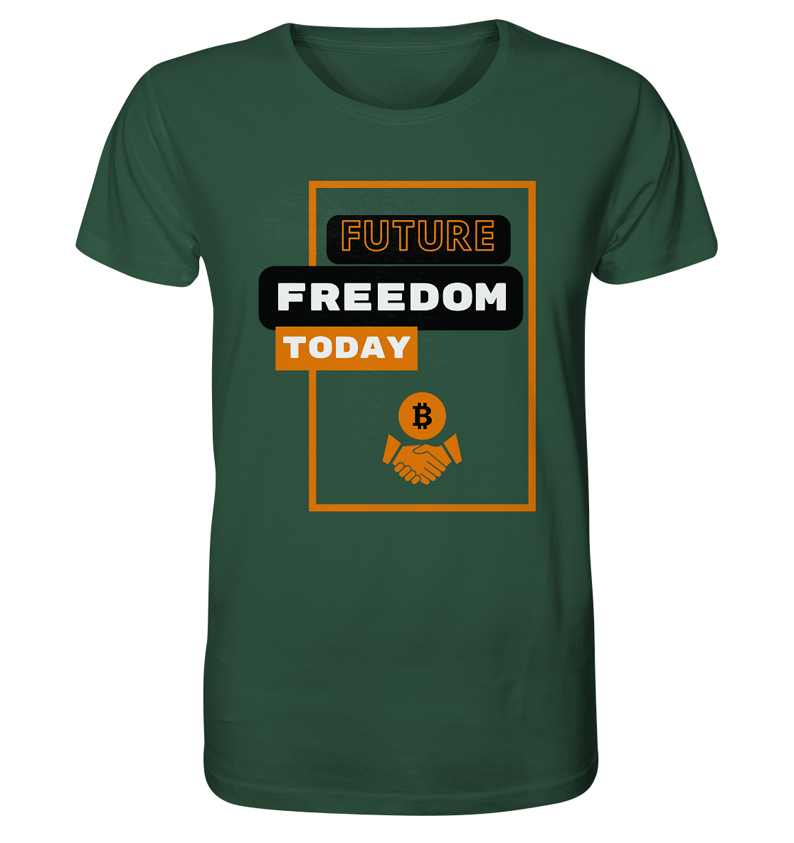 FUTURE FREEDOM TODAY (BTC handshake) - Organic Shirt