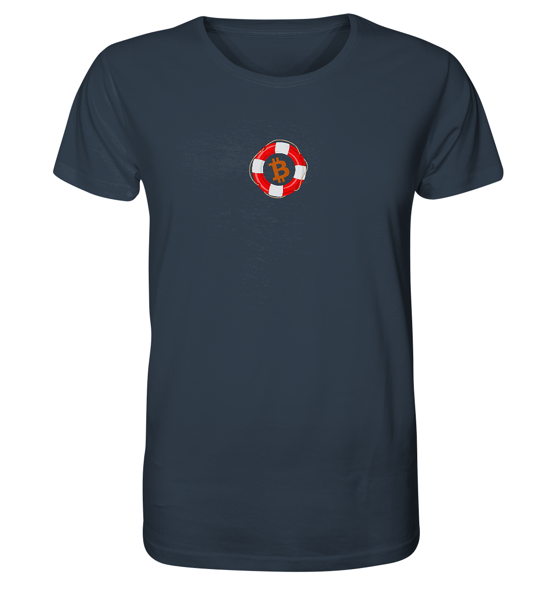 Minimalistisch Rettungsring Bitcoin - Organic Shirt