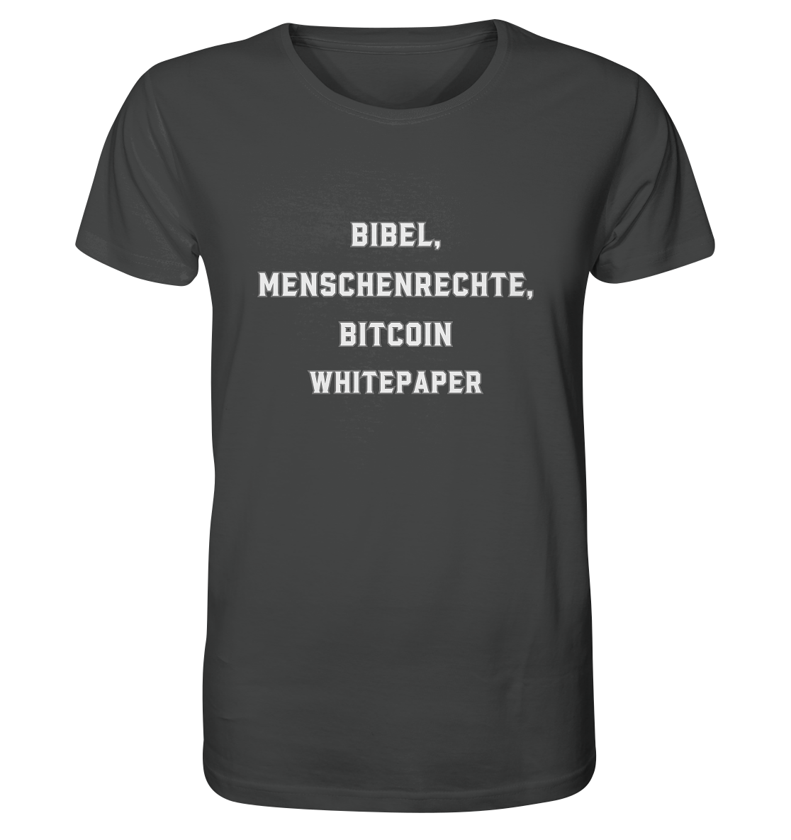 BIBEL, MENSCHENRECHTE, BITCOIN WHITEPAPER - Organic Shirt