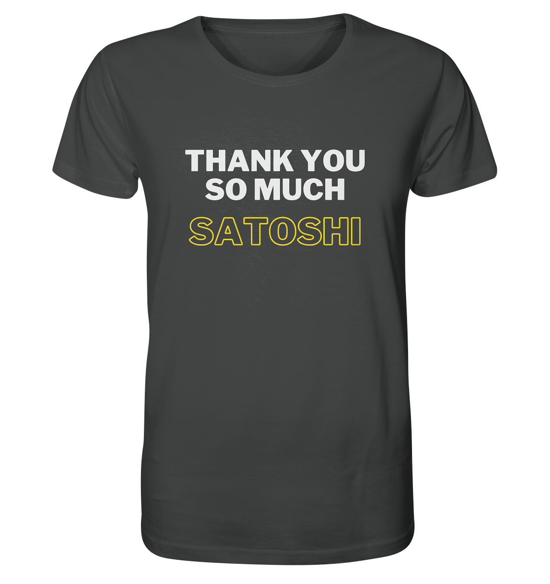 THANK YOU SO MUCH SATOSHI (weiss / gelb)  - Organic Shirt