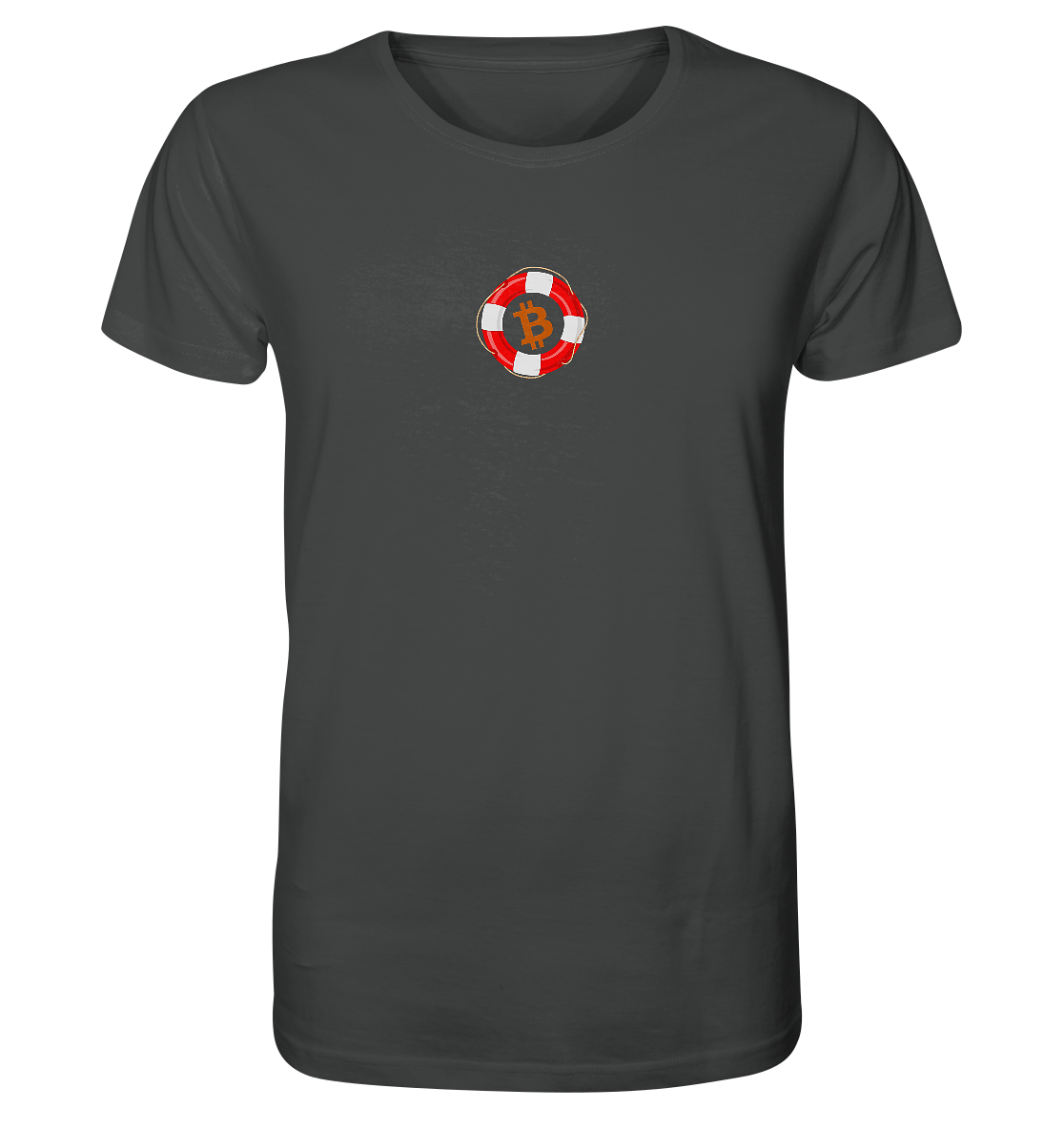 Minimalistisch Rettungsring Bitcoin - Organic Shirt
