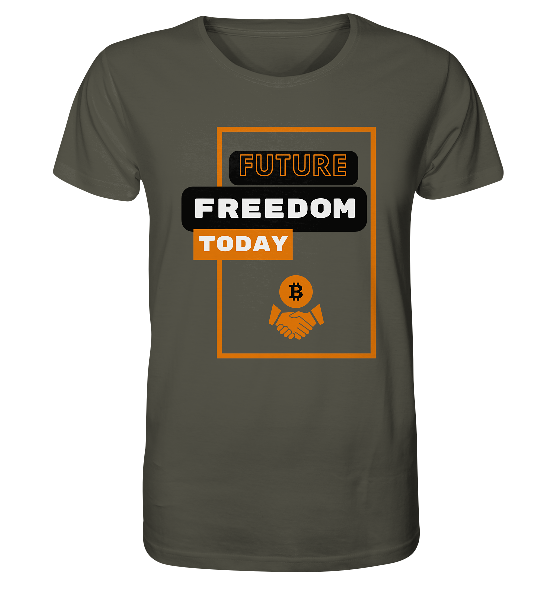 FUTURE FREEDOM TODAY (BTC handshake) - Organic Shirt
