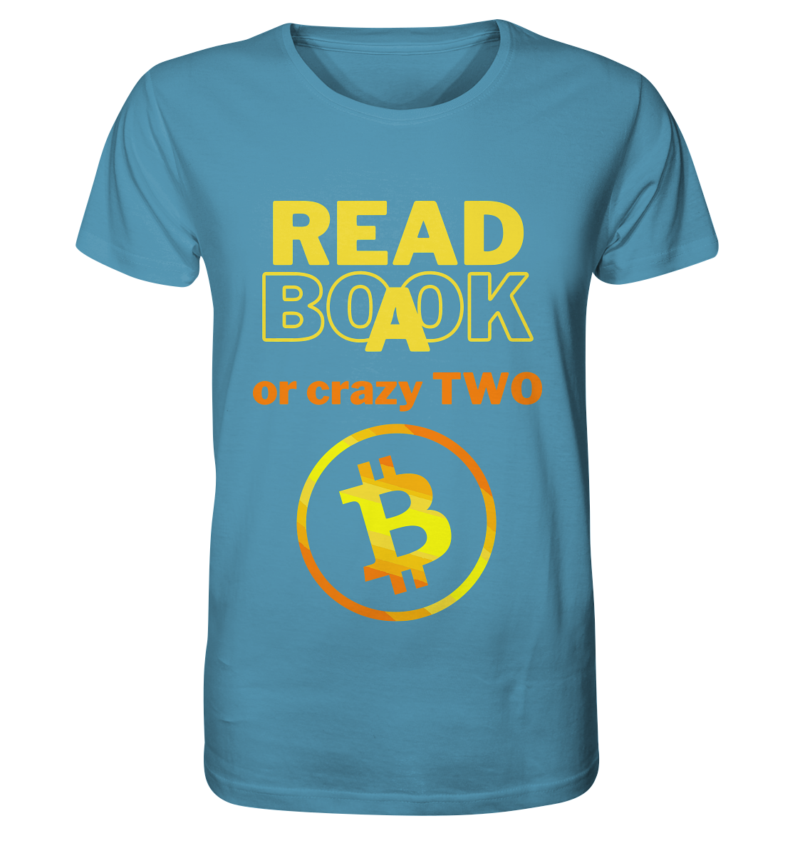 READ A BOOK or CRAZY TWO - (Variante crazy in orange) - Organic Shirt