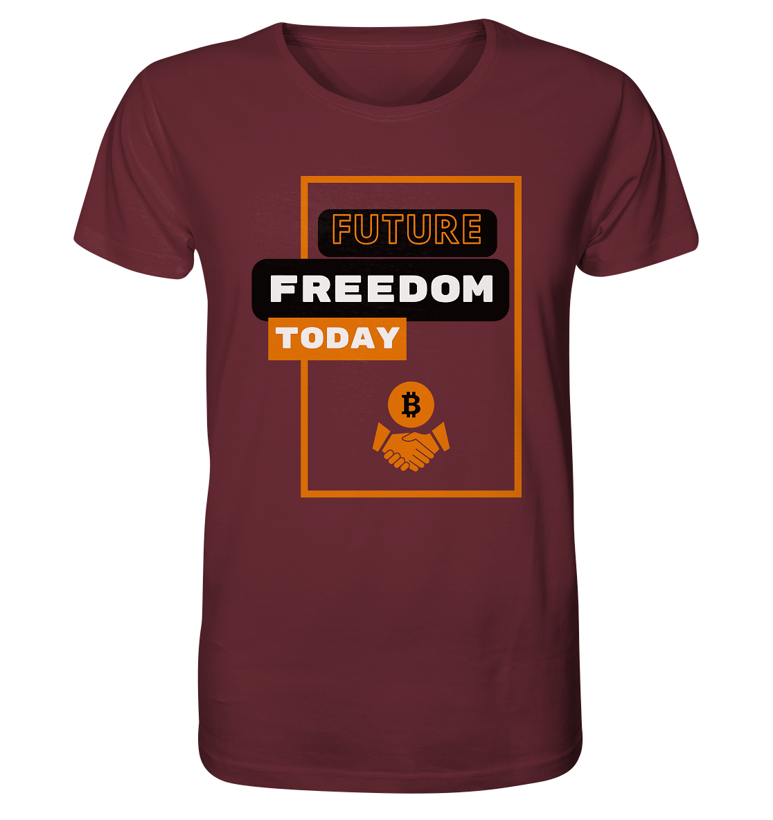 FUTURE FREEDOM TODAY (BTC handshake) - Organic Shirt
