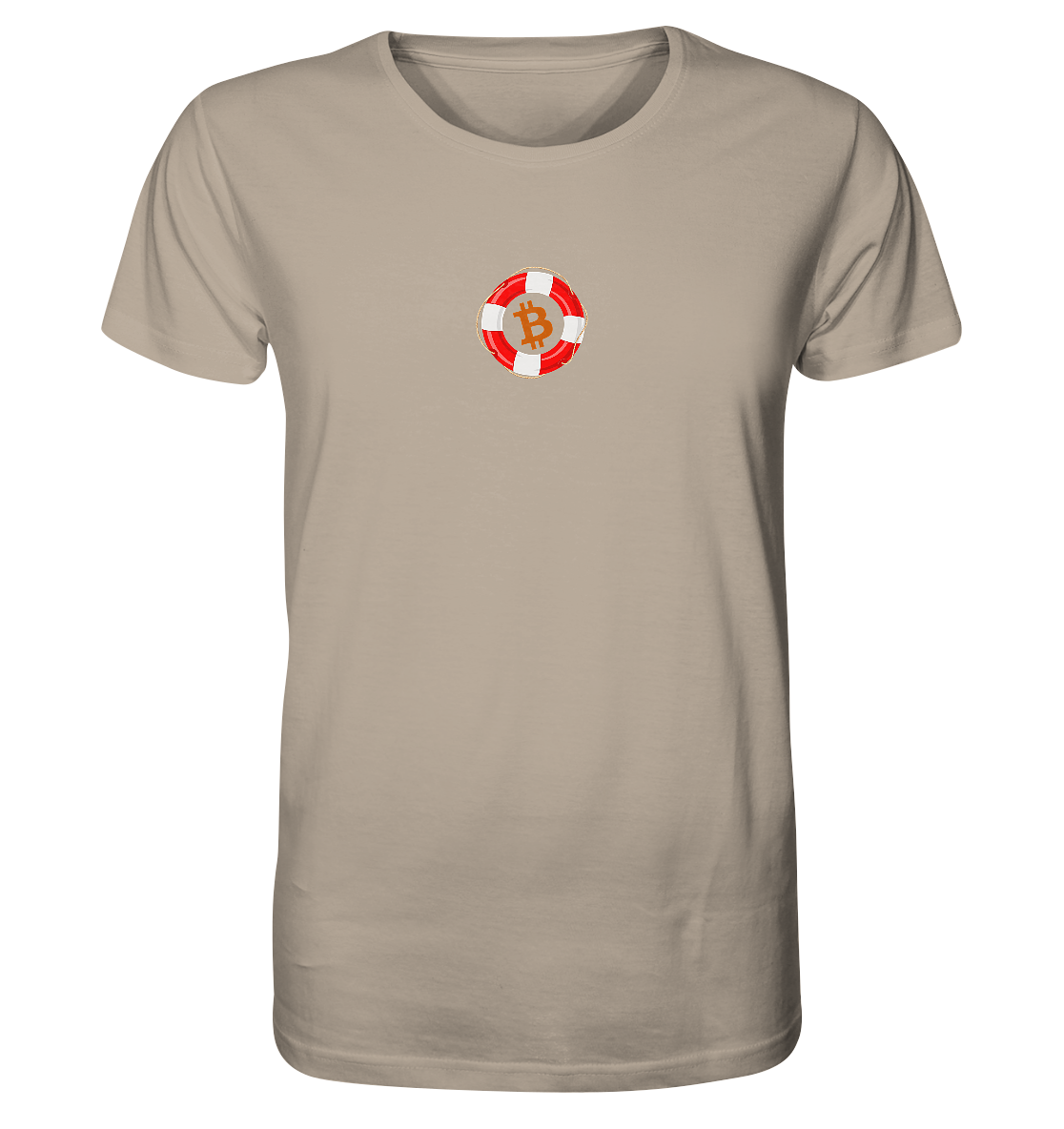 Minimalistisch Rettungsring Bitcoin - Organic Shirt