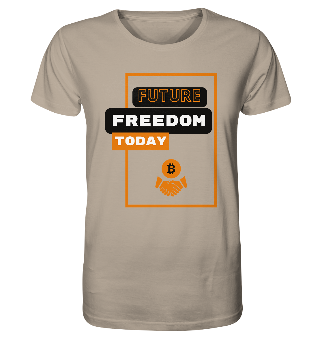 FUTURE FREEDOM TODAY (BTC handshake) - Organic Shirt