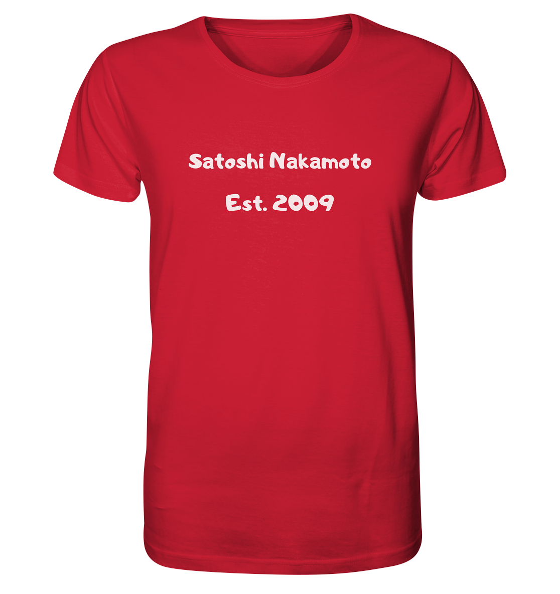 Satoshi Nakamoto Est. 2009 (Signatur pur) - Organic Shirt