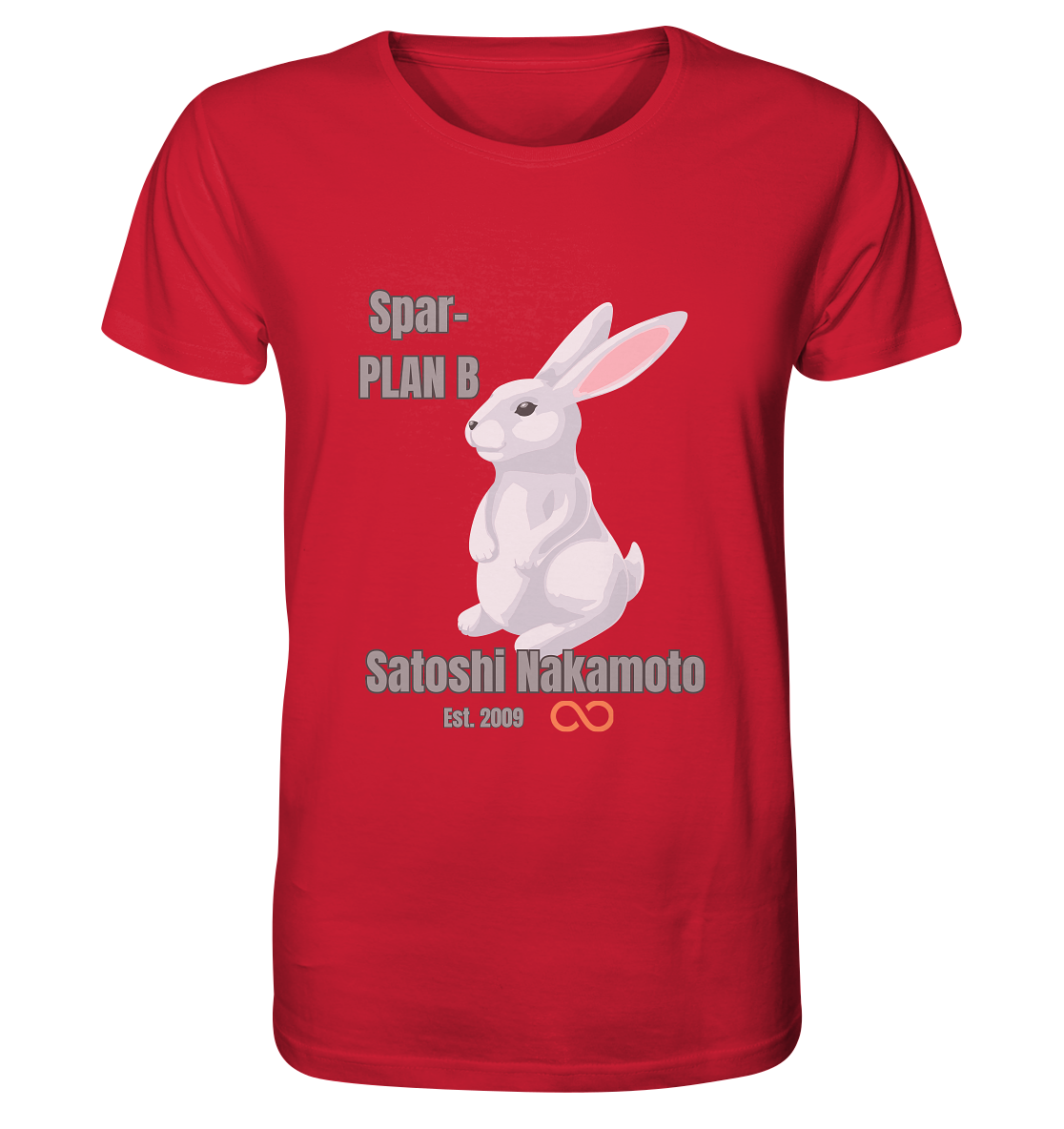 Spar-PLAN B SATOSHI NAKAMOTO Est. 2009 (unendlich) - Organic Shirt