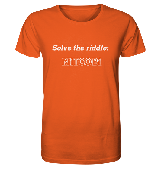 SOLVE THE RIDDLE - NiTCOBi - Organic Shirt