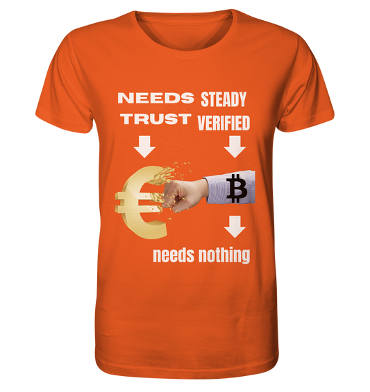 Needs TRUST / Needs NOTHING - Organic Shirt