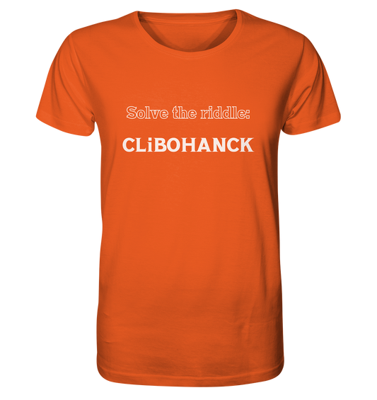 SOLVE THE RIDDLE - CLiBOHANCK - Organic Shirt