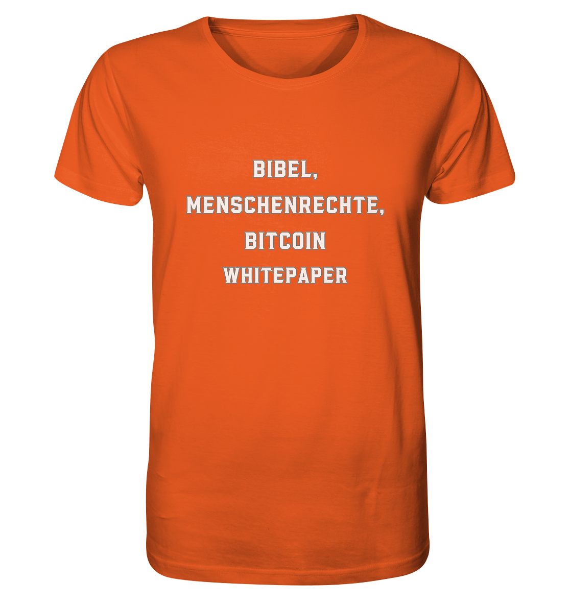 BIBEL, MENSCHENRECHTE, BITCOIN WHITEPAPER - Organic Shirt