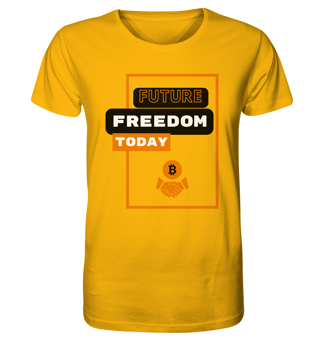 FUTURE FREEDOM TODAY (BTC handshake) - Organic Shirt