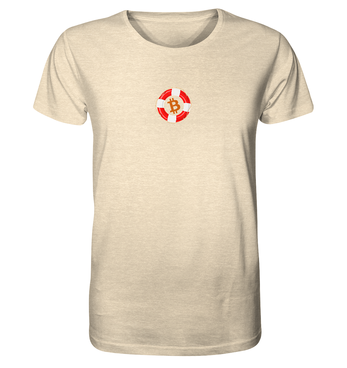 Minimalistisch Rettungsring Bitcoin - Organic Shirt