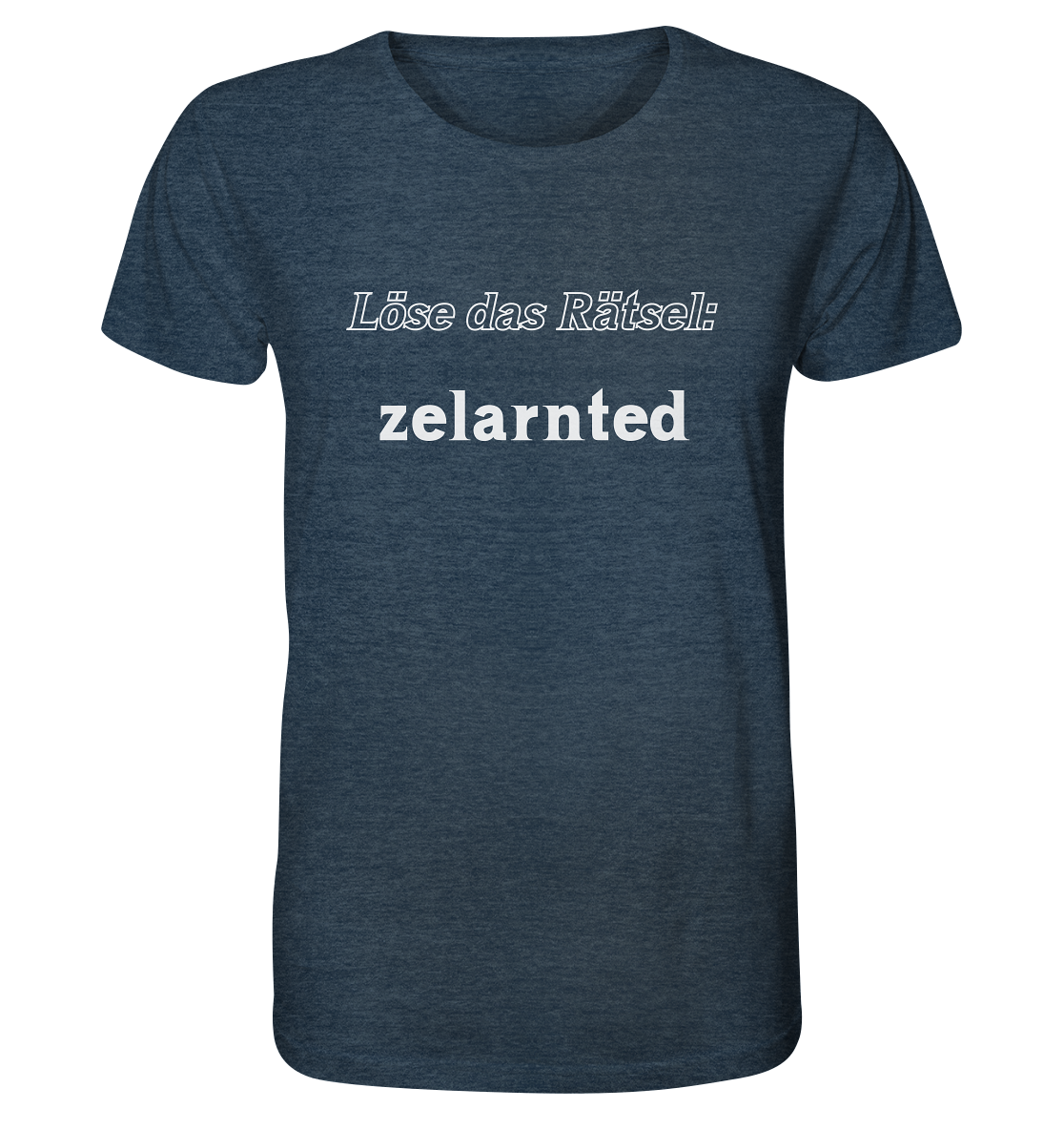 Löse das Rätsel - zelarnted - Organic Shirt (meliert)