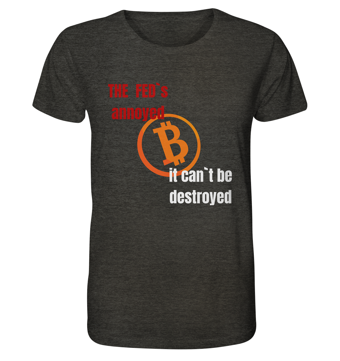 The FEDs annoyed... (gerade, versetzt) - Organic Shirt (meliert)