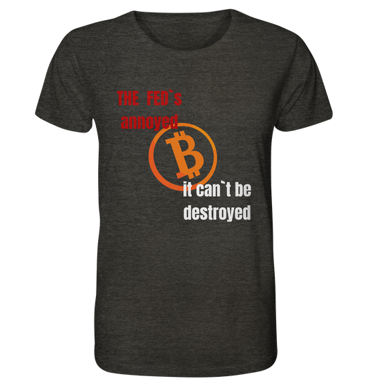 The FEDs annoyed... (gerade, versetzt) - Organic Shirt (meliert)