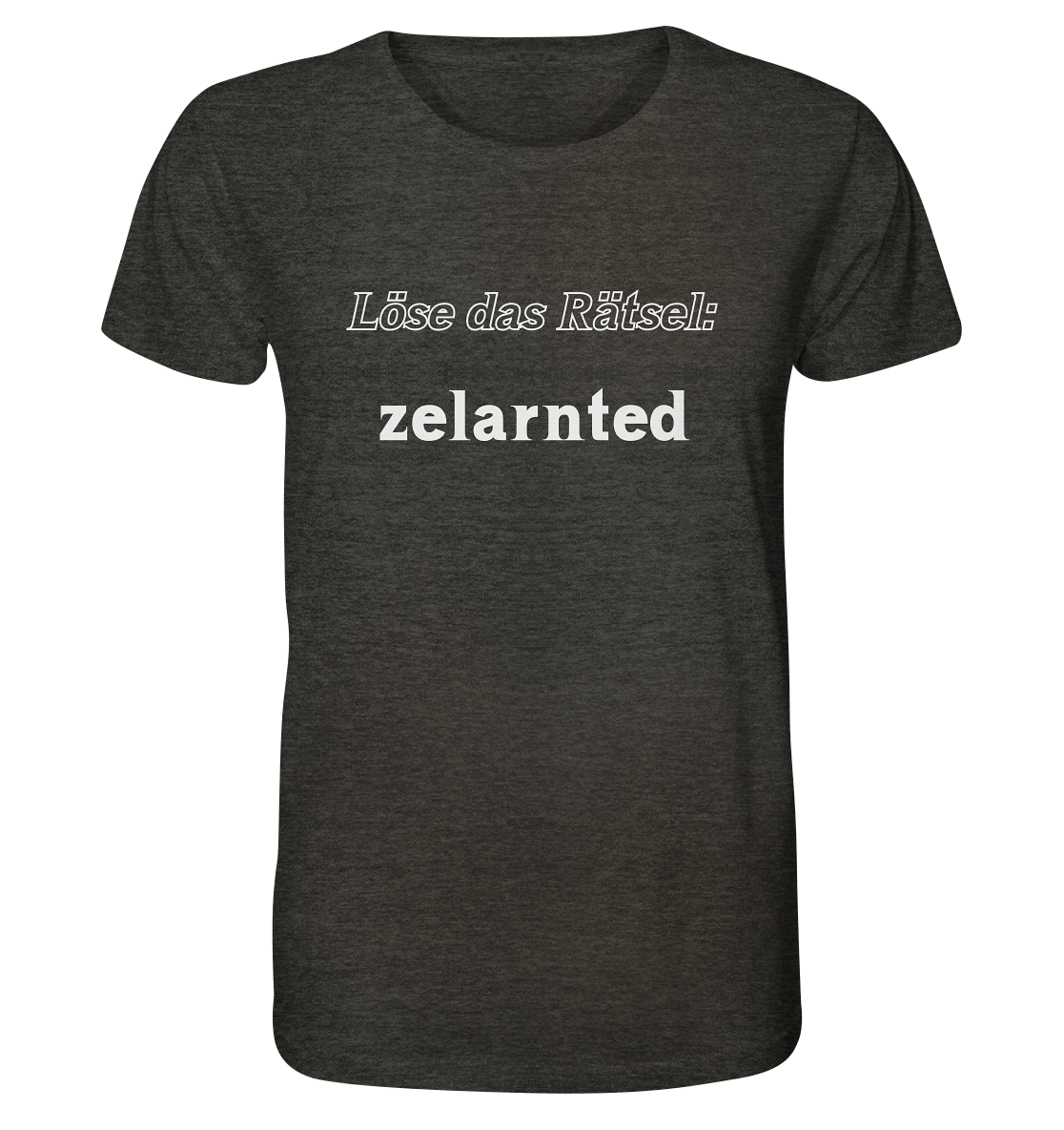 Löse das Rätsel - zelarnted - Organic Shirt (meliert)