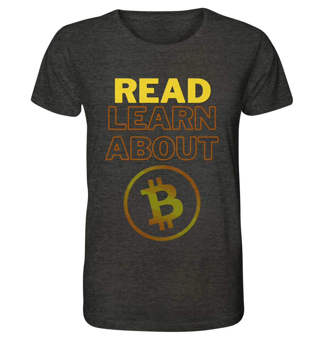 READ - LEARN ABOUT - BTC-Symbol - Organic Shirt (meliert)