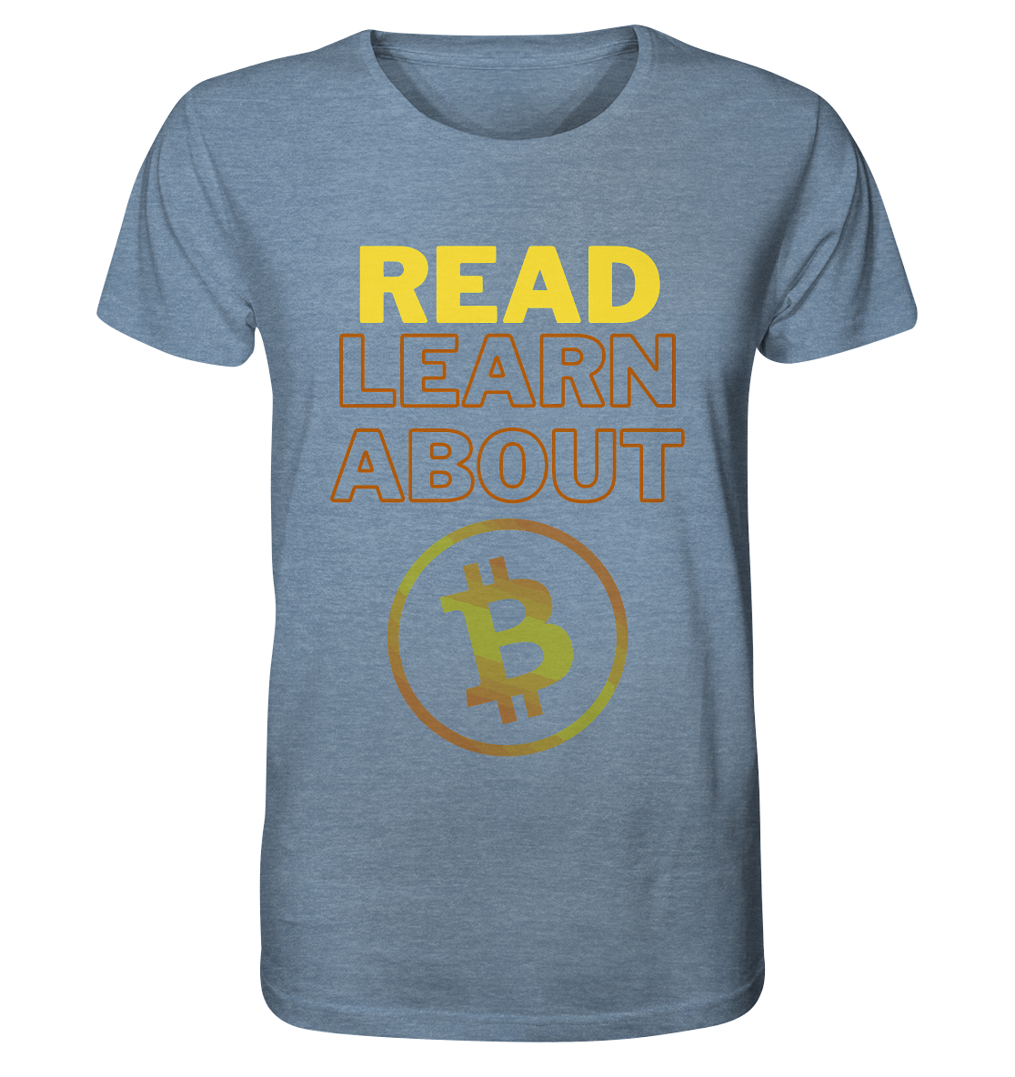 READ - LEARN ABOUT - BTC-Symbol - Organic Shirt (meliert)