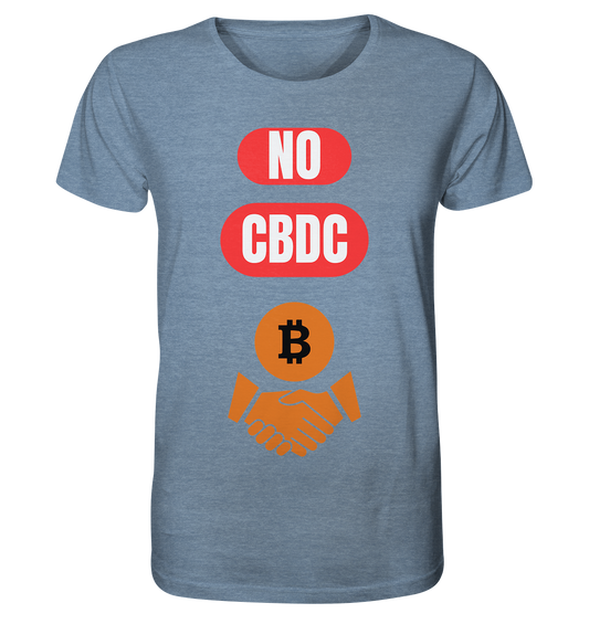 NO CBDC - Organic Shirt (meliert)