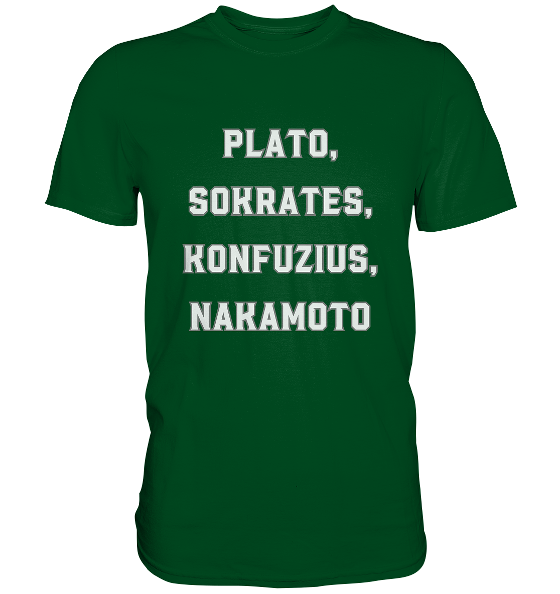 PLATO, SOKRATES, KONFUZIUS, NAKAMOTO - Ladies Collection - Premium Shirt