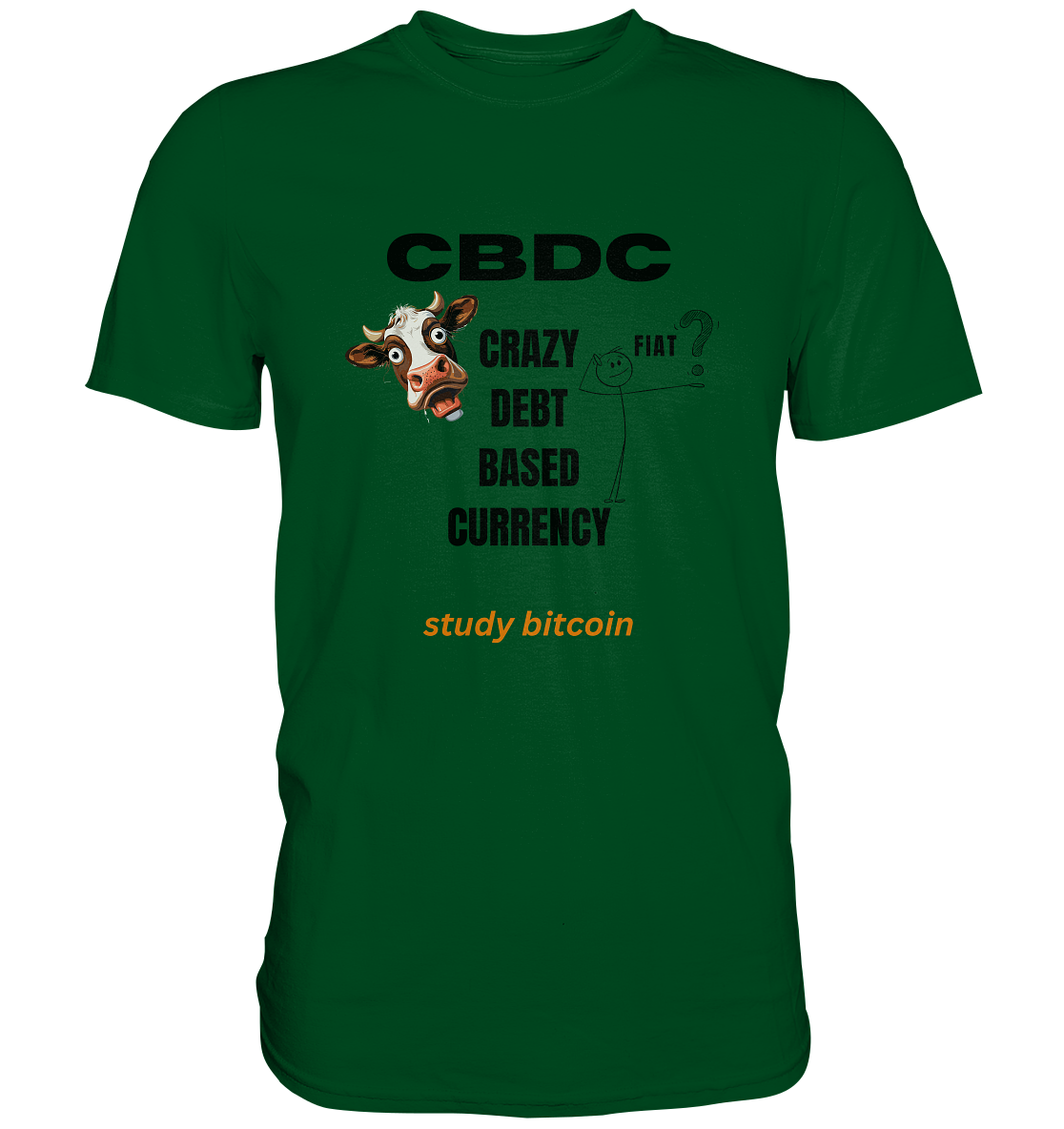 CBDC - CRAZY DEBT BASED CURRENCY - study bitcoin (Ladies Collection 21% Rabatt bis zum Halving 2024) - Premium Shirt
