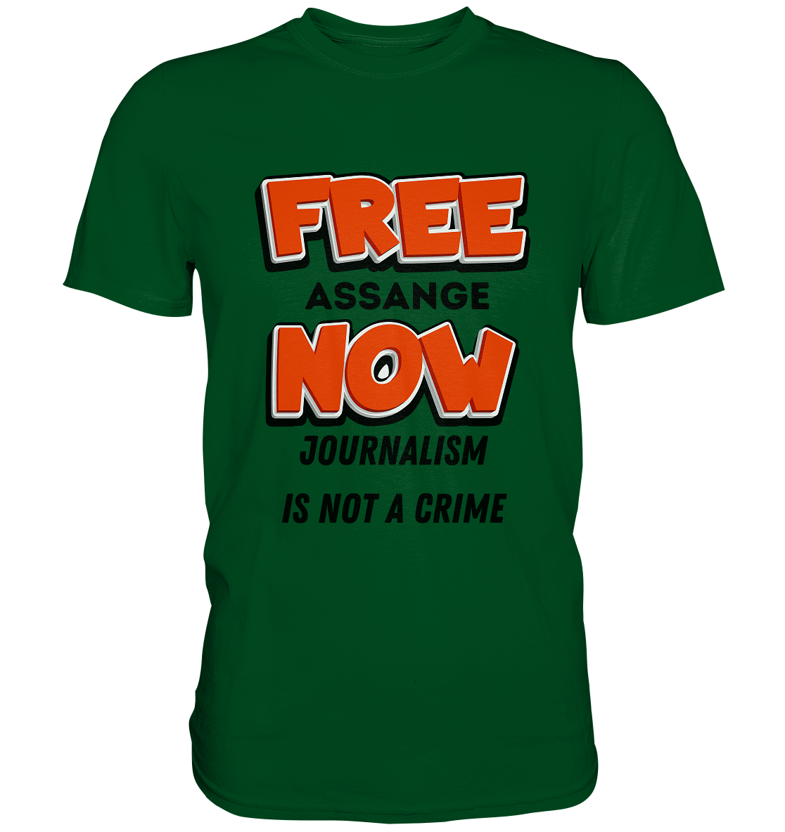FREE ASSANGE NOW - JOURNALISM IS NOT A CRIME (Ladies Collection 21% Rabatt bis zum Halving 2024)  - Premium Shirt