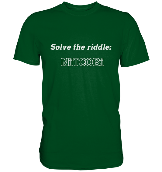 SOLVE THE RIDDLE - NiTCOBi  (Ladies) - Premium Shirt