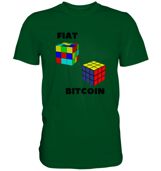 FIAT Cube & BITCOIN Cube - gerade Variante (Ladies Collection 21% Rabatt bis zum Halving 2024)    - Premium Shirt
