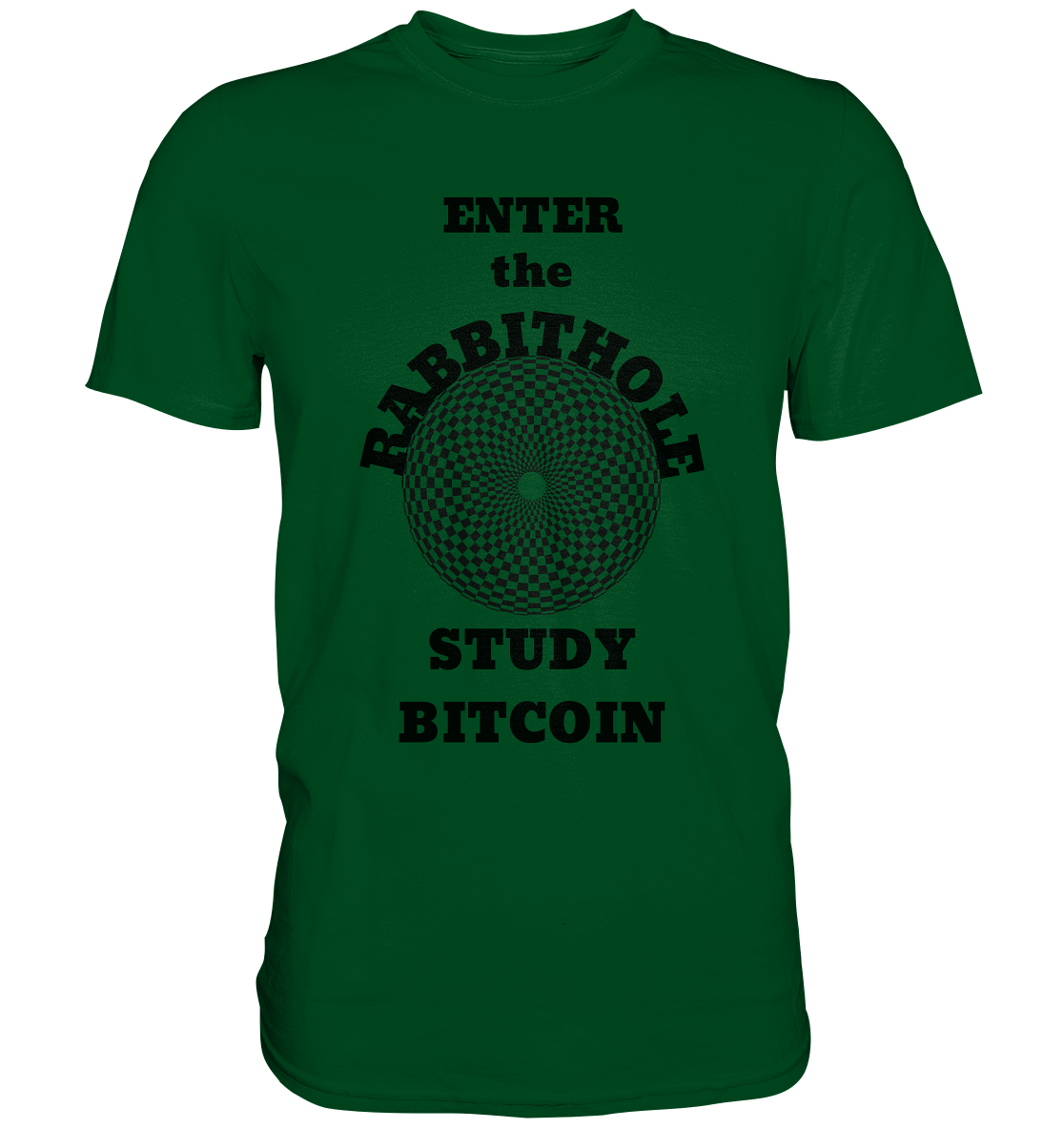 ENTER the RABBITHOLE - STUDY BITCOIN - Premium Shirt