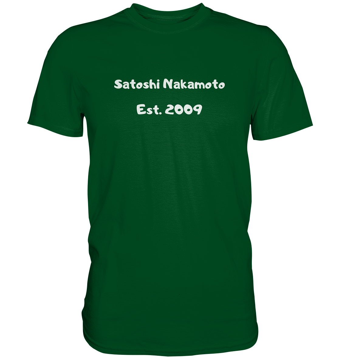 SATOSHI NAKAMOTO Est. 2009 (Signatur pur) - LADIES COLLECTION 21% automat. Rabatt bis zum Halving 2024   - Premium Shirt