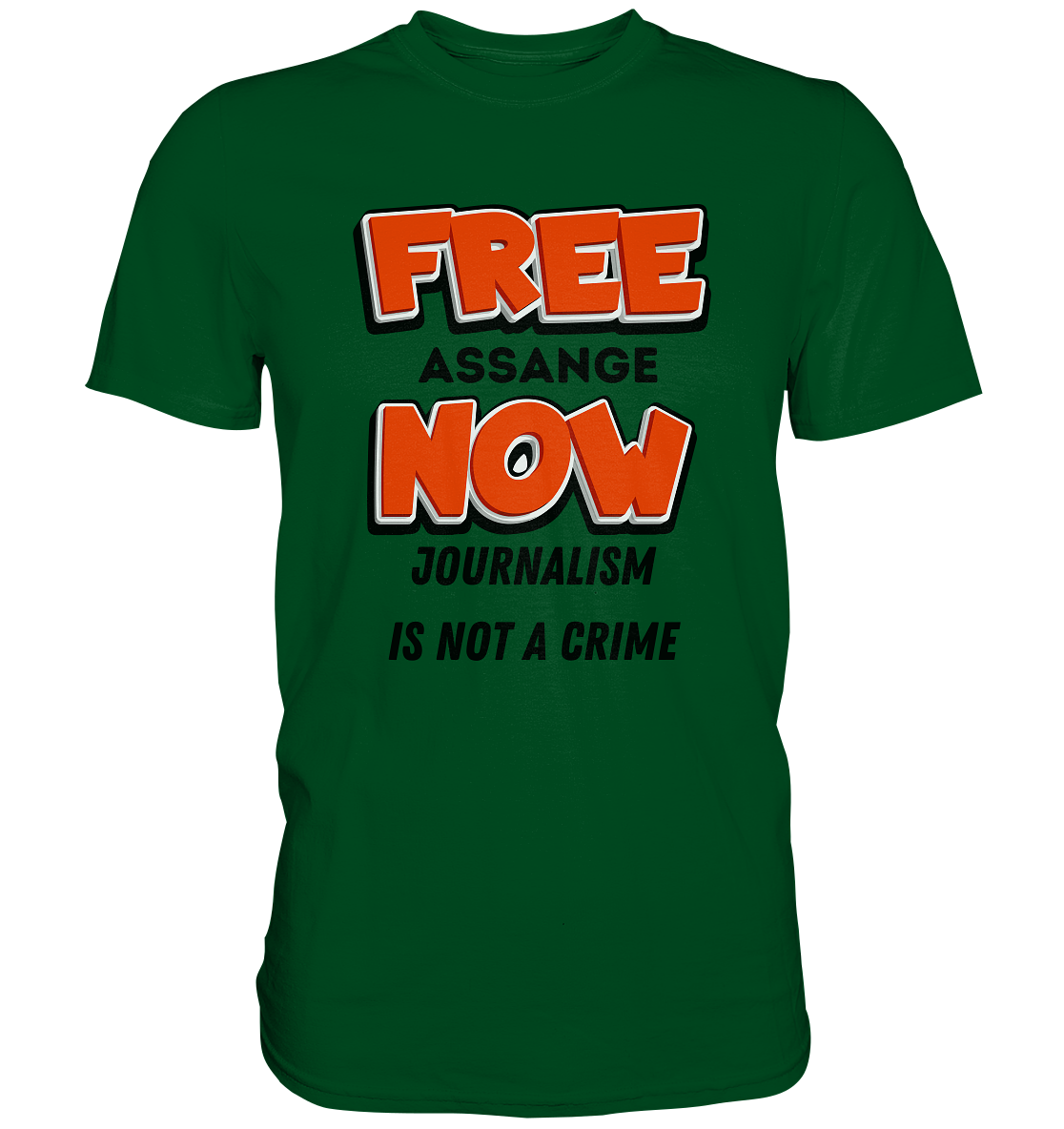 FREE ASSANGE NOW - JOURNALISM IS NOT A CRIME - Premium Shirt