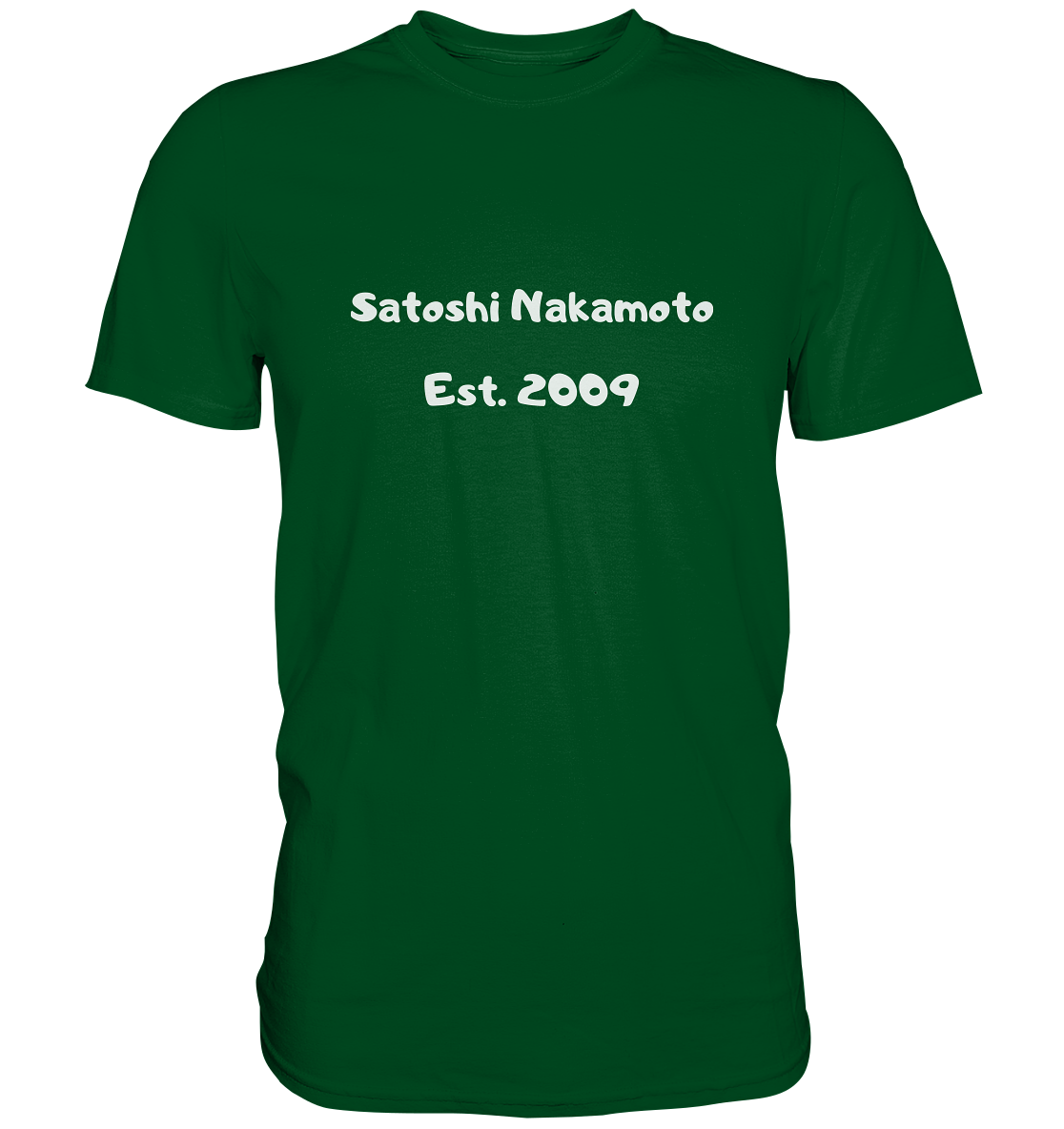 Satoshi Nakamoto Est. 2009 (Signatur pur) - Premium Shirt
