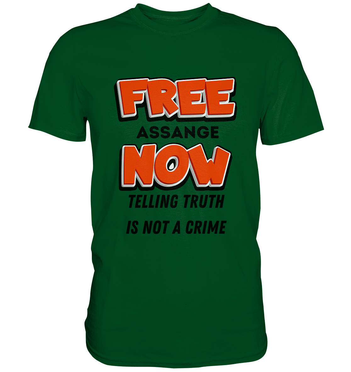 FREE ASSANGE NOW - TELLING TRUTH IS NOT A CRIME (Ladies Collection 21% Rabatt bis zum Halving 2024) - Premium Shirt