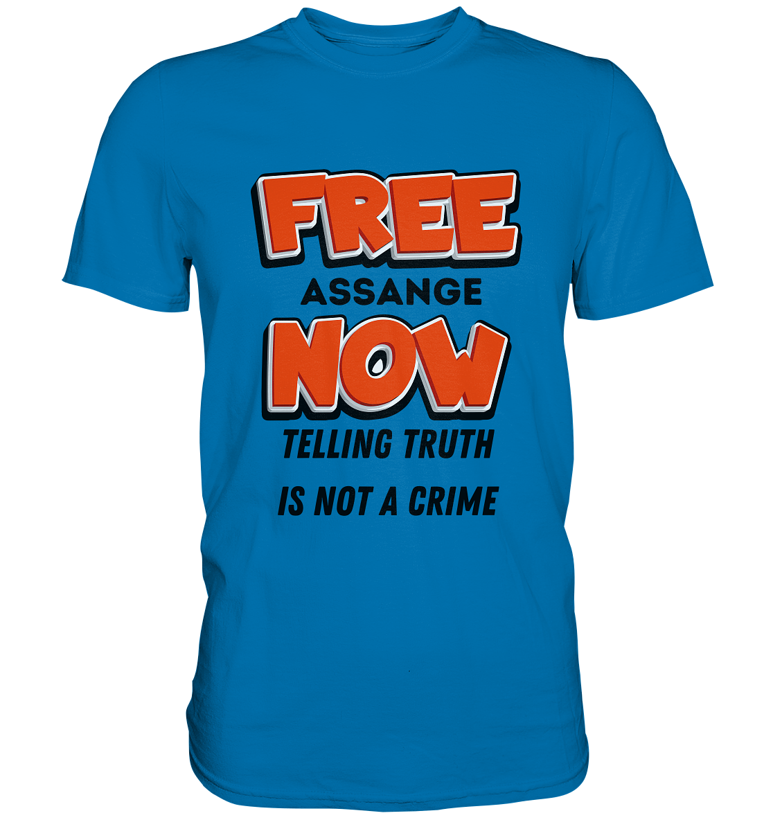 FREE ASSANGE NOW - TELLING TRUTH IS NOT A CRIME (Ladies Collection 21% Rabatt bis zum Halving 2024) - Premium Shirt