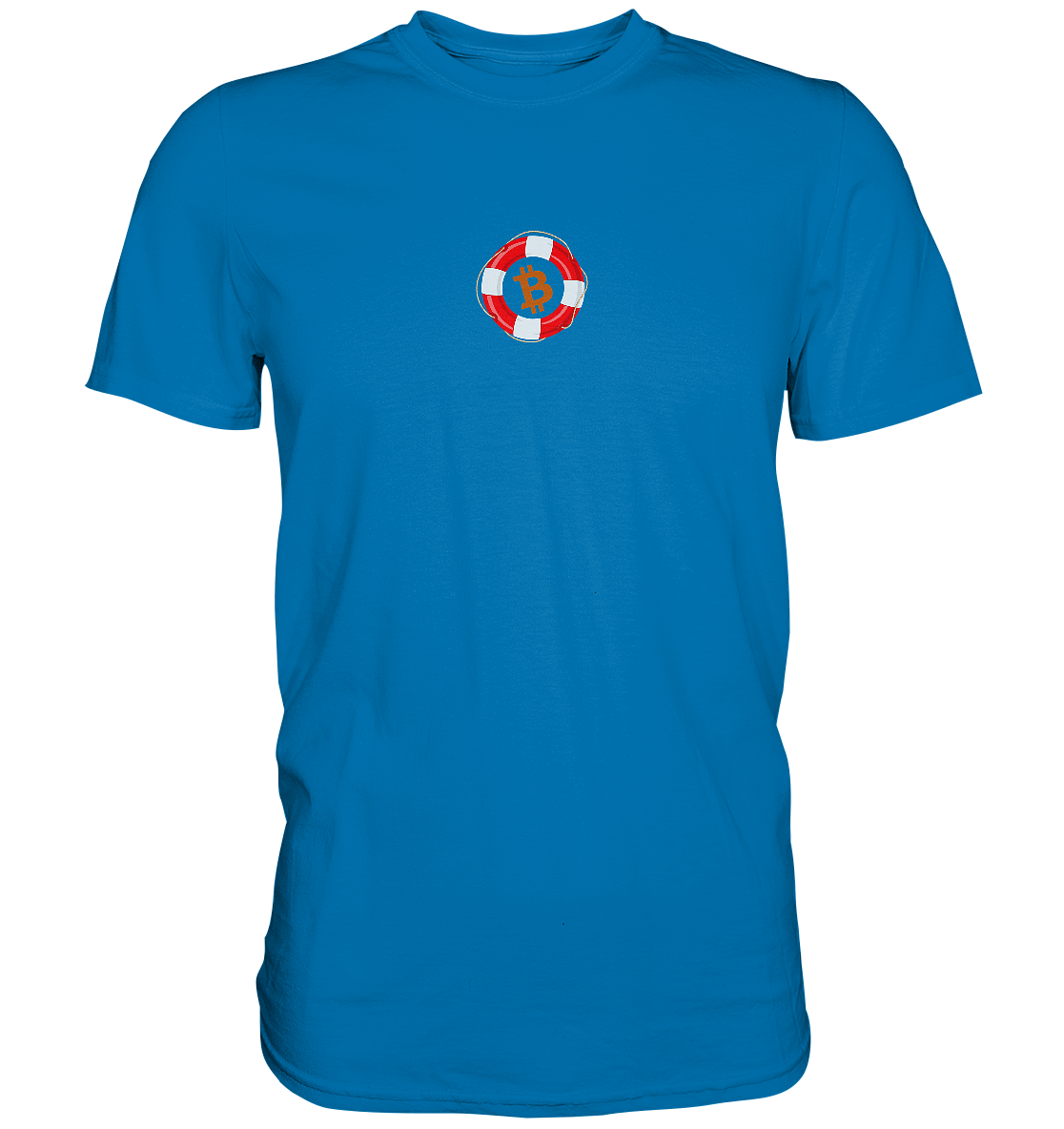 Minimalistisch Rettungsring Bitcoin - Premium Shirt