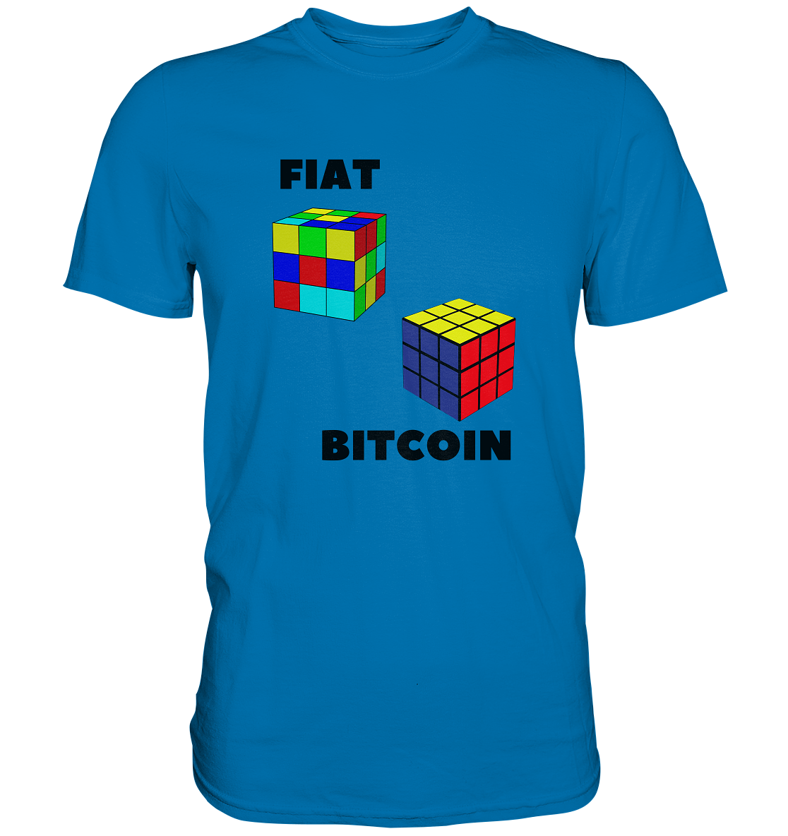 FIAT Cube & BITCOIN Cube - gerade Variante (Ladies Collection 21% Rabatt bis zum Halving 2024)    - Premium Shirt